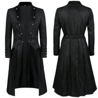 Mens Steampunk Srednjovjekovna jakna Vintage dugih rukava Renesanse kostimo gotski viktorijanski kaputi