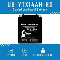 Zamjena baterije UB-YTX14AH-BS za Arctic Cat Bearcat 340, CC Snowmobile - tvornički aktivirani, bez