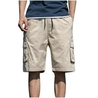 DXhmoneyh muške kratke hlače za teretne kratke hlače velike i visoke i visoke džepne hlače za muškarce