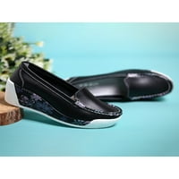 Colisha ženske casual cipele mid peta Wedge Loafer Comfort Loafers Vožnja modnim hodom cipela za cipele