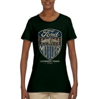 Vintage Nestrpljivi Ford motori Legendarni električni automobili i kamioni Ženske grafičke majice, Šumski
