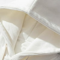 Lydiaunistar vrhovi za muškarce čišćenje muškaraca casual kapuljača okrugli vrat dugih rukava pulover boja dukserice bijeli bijeli