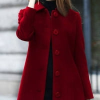 Ženska zimska kaputa odjeća, modne žene odijelo vrhunske rever s dugim rukavima Jakne od kaputa za kapute