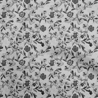 Onuone pamuk poplin twill sive tkanine cvjetni šivaći zanatske projekte Tkanine otiske na širokoj dvorištu