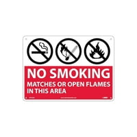 Znakovi obaveštenja o nacionalnom markeru; Ne pušeći pušeći ili otvoreni plamen na ovom području .040