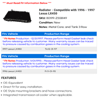 Radijator - kompatibilan sa - LX450