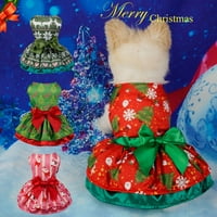 Pnellth ljubimac božićna haljina jednostavna za nošenje šarmantnih dekora za dekorstvo sa bombama za