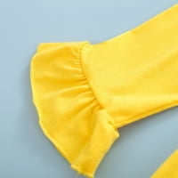 Koaiezne Toddler Kids Girls Outfit bundeve otiske dugih rukava na vrhu Hlače Haisabnd Postavi odjeća
