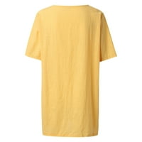 Bluze za žene Moda Srednja duljina labava majica s kratkim rukavima Casual Tops 4xl