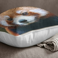 S4Sassy Dekorativni crveni panda lica digitalni jastuk za ispisu