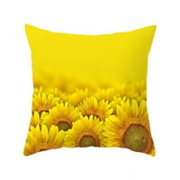 Teblacker žuti jastuci za suncokret za bacanje suncokreta pokrivaju poliesterski kućni dekor za kauč