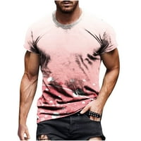 Aloohaidyvio T-majice za muškarce, ležerni okrugli vrat Pulover fitness sportske kratke hlače rukave majica bluza