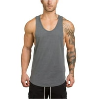 Mens Workout Cisterna vrhova teretane za bodybuilding fitness mišićni majica bez rukava za singlet TOP