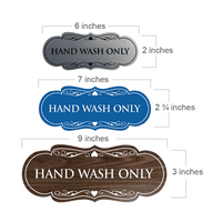 Dizajnerski ručni prao samo znak - srednje