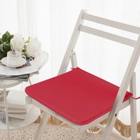 Mnjin Square Strap vrtni jastučići jastučići sjedalo za vanjsko bistros stolica za stolicu Trpezarija crvena