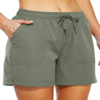 Prednjeg swalk-a Žene izvlačenja elastičnih kratkih struka Plavni labavi mini hlače Summer Beach Hotsa
