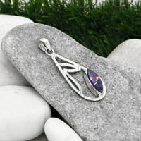 Desiregem bakar Purple Tirquoise - Arizona Sterling Srebrna odrasla žena Privjesak nakit SDP90019