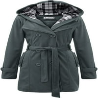 Dabuliu Odjeljene grudi kaputa za kabl topla dvostruka duga jakna Ženska zimska s kapuljača plus veličine