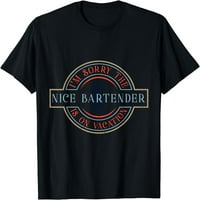 Majica Barkera Ženska majica Barman Barmen Barmen, Crni medij