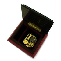 Klasično Crveno vino Arabesque Wood Inlay Music Box, Kvaliteta i ljepote Sorrento Italija - Spider Hisy Bitsy