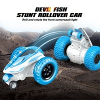 RC Devil Fish Rollover umanjeni automobil, lako implementira drift akcije sa rotacijom od 360 °, plavom