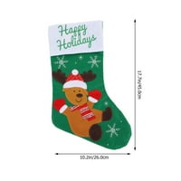 Božićni čarapa Xmas Decor Socks Xmas poklon torba za odmor