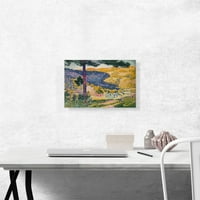 Dolina sa jelom - nijansom na planinskom platnu Art Print by Henri Edmond Cross - Veličina: 18 12