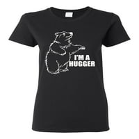'M Hugger Funny Big Bear Hug Humor Humes Grafička majica, Šumski zeleni, 3x-veliki