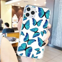 Šareni slučaj leptira za iPhone Pro Mini Pro MA XR XS Plus 6s Soft Case TPU