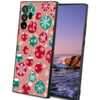 Božićne kutije za sneg, deginirani za Samsung Galaxy Note Ultra 5g Case Muškarci Žene, fleksibilan silikonski