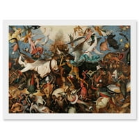 Pieter Bruegel stariji pad pobunjenika Angels slikarski umjetnički djela uokvirena zidna umjetnost Print