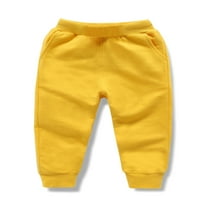 Cindysus Kids Boys Plain Dukset Solid Color Color Active Jogger Sport Pant Ravne noge Elastične pantalone