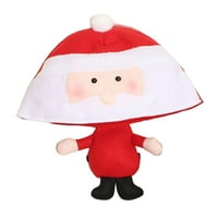 Dianhelloya Božićni šešir Super Mekani otporni na kreativni oblik otporan na izblijedjenje žive boje prerušiti se tkanine crtane lutke Božićni šešir za žene