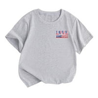 4. jula majica mališani dječji dječaci djevojke američka zastava Patriotska majica Little dječja odjeća
