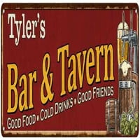 Tyler's Bar and Tavern Crveni Crveni Šik potpisao sa man Cave Decor Poklon 206180002237