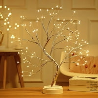 Svjetla drveta toplo bijela USB bonsai svjetla Podesive grane Ukrasne stablo Ukrasne svjetla Smalova