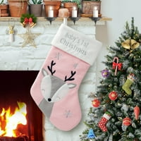 -Dočne božićne čarape, novorođene BABY 1. božićne slatke reindeer Xmas čarape za odmore za odmor
