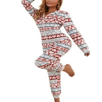 Binpure ženski kombinezon za božićne kapuljače, dugi rukav zip up v vrat pidžama