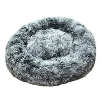 Shldybc pas okrugla zimska topla torba za spavanje duga plišani mekani kućni ljubimac smirujući krevet,