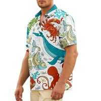 Slatka majica Teal Blue Ocean, majice za muškarce 3D tisak T majice Muška košulja, Donja za uniseks