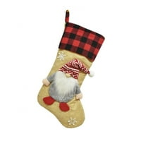 Baywell Božićne čarape, 18 bezboljenog GNOME Pliša sa FAU-om Curff Božićni ukrasi i zabavni dodatak