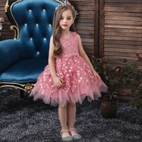 Actoyo Little Girl Princess cvijet V-izrez čipkaste haljina djeca Tutu vjenčani večernji rođendan Pageant