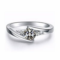 Prsten za ženske angažman za venčanja spojnica za rođendan za rođendan za djevojčice Žene izvrsne luksuzni elegantni nakit prsten veličine 5-10
