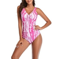 Ženski kupaći kostimi Tummy Control Girls kupaći kupaći haljina Halter Beach Pink XL