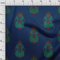 Onuone pamučna fleta mornarsko plava tkanina cvjetna i paisley blok zanatske projekte Dekor tkanina štampu lista širokog dvorišta