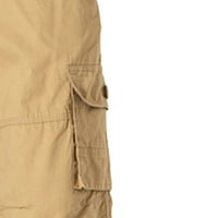 FESFESFES Clearence Muške plus veličine Hlače Multi-džepne hlače za teretna hlače na širokim pantalonama