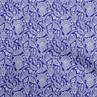 Onuone pamuk poplin lapis plava tkanina azijski blok šivajući zanatske projekte Tkanini otisci dvorišta