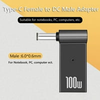 PD adapter za punjač napajanja USB tip-c Ženka za DC muški utikač