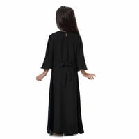Haljina za čišćenje djevojaka mališa, muslimanske duge haljine srednje velike djevojke s dugim rukavima