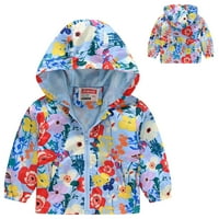 Jakna za dječake za bebe i toddler, puna zip s kapuljačom kišne jakne za dječake Djevojke Top Boys jakna